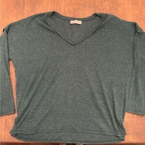 Zenana Outfitters Teal Knit Pullover